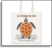 Tote bags Tortuga de Mar - Sea Turtle -  Bocas Del Toro, Panama - Island Art by Yotigo